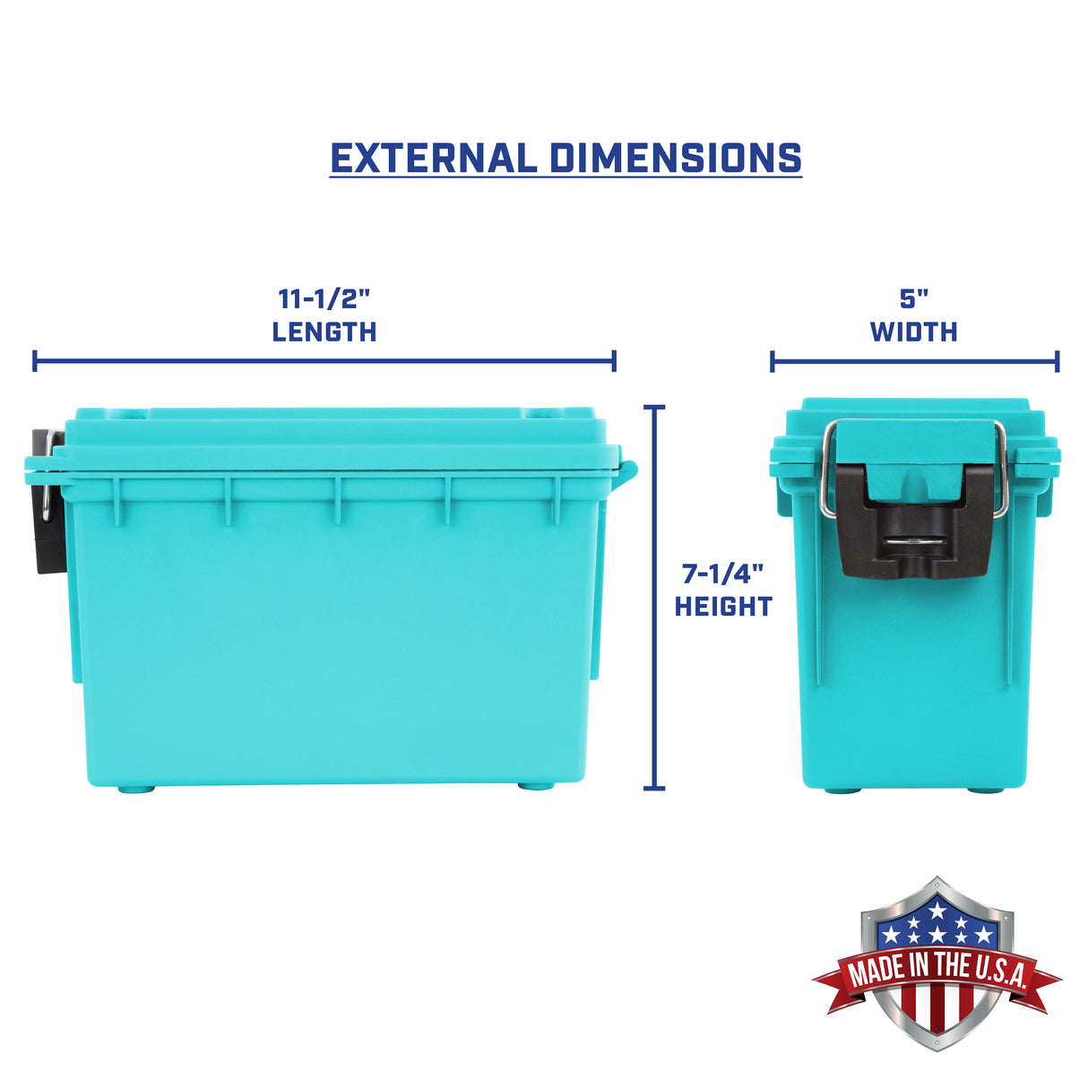 Sheffield 12633 Field Box- Teal, Made in the U.S.A. Additional Image 1