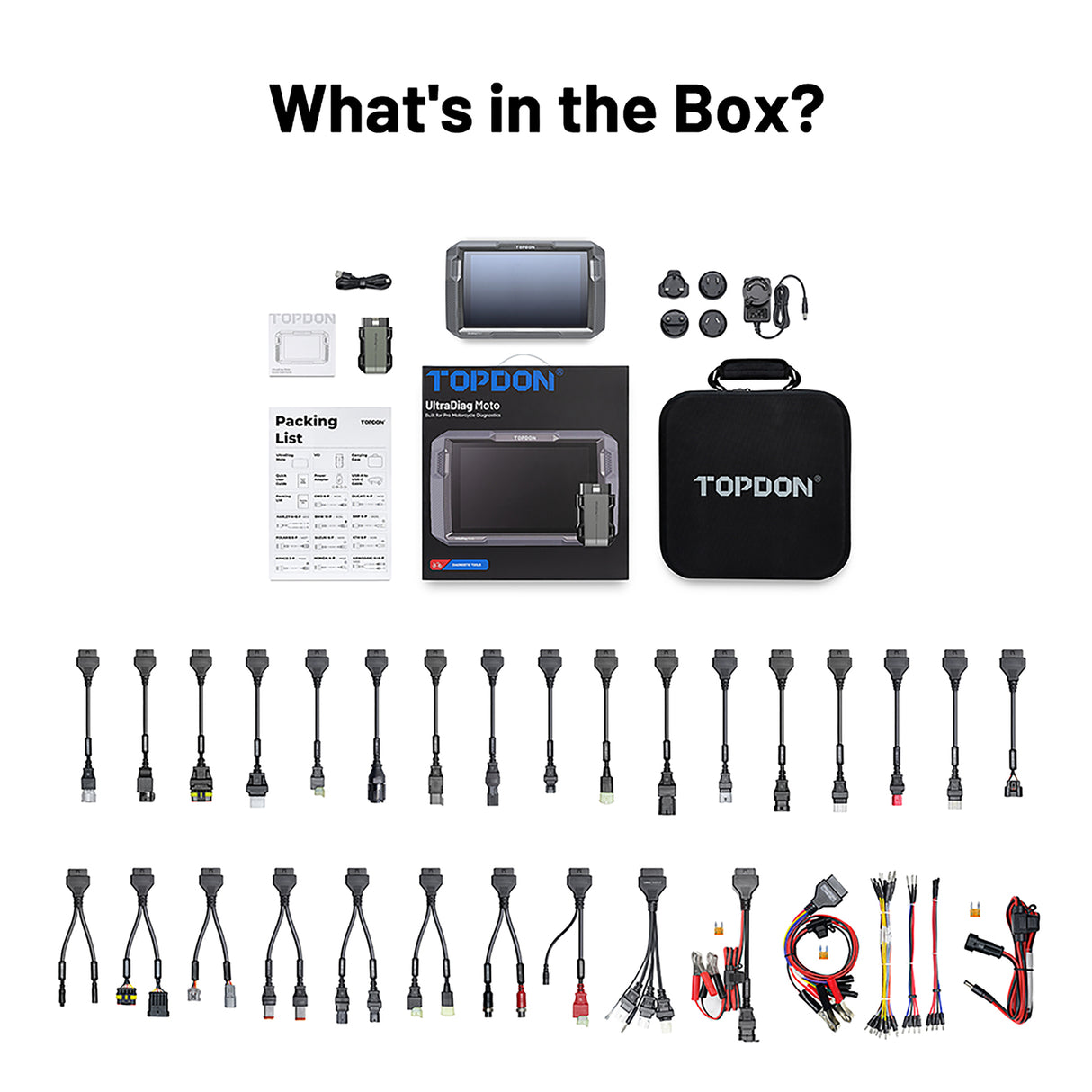 TOPDON UDMOTO 8in. Wireless Motorcycle Diagnostic Tool Additional Image 3