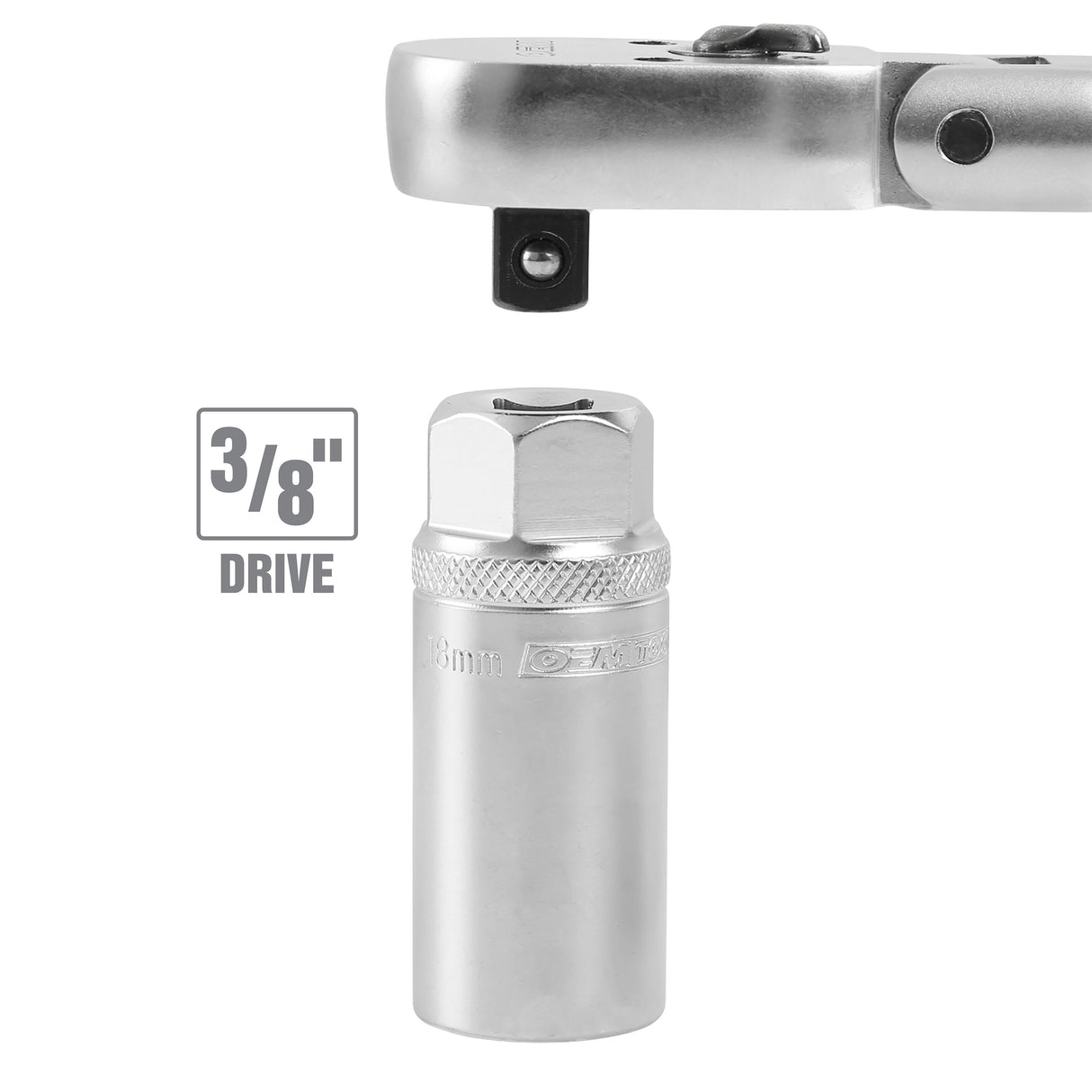 OEMTOOLS 22881 18 mm 3/8in. Drive Magnetic Spark Plug Socket Additional Image 5