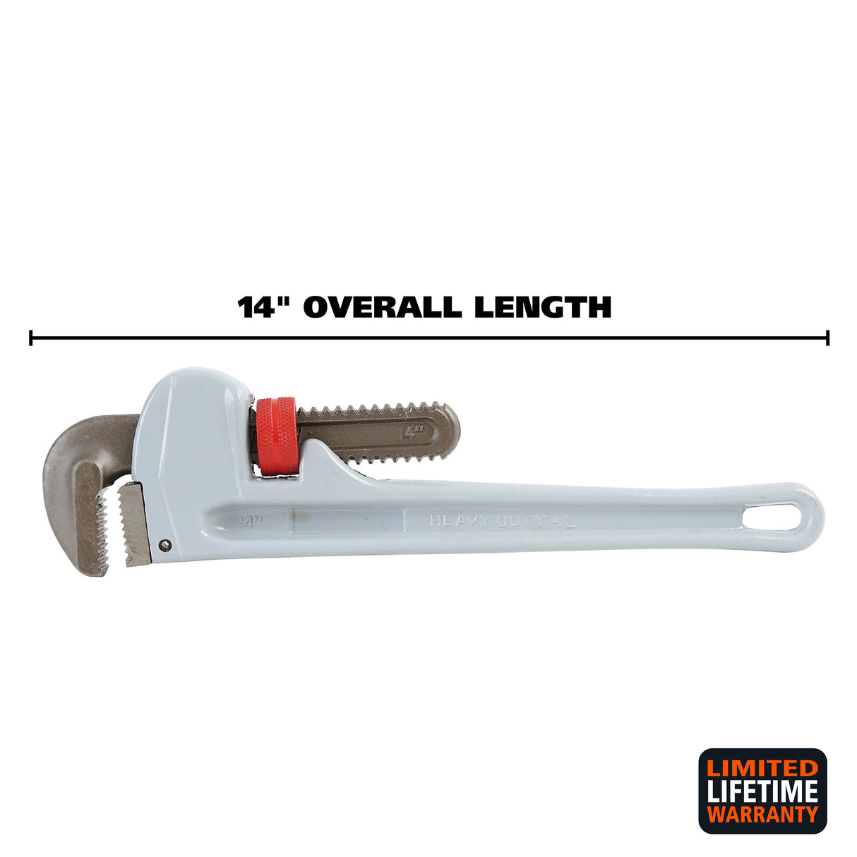 GreatNeck APW14 Aluminum Pipe Wrench (14 Inch) Additional Image 1