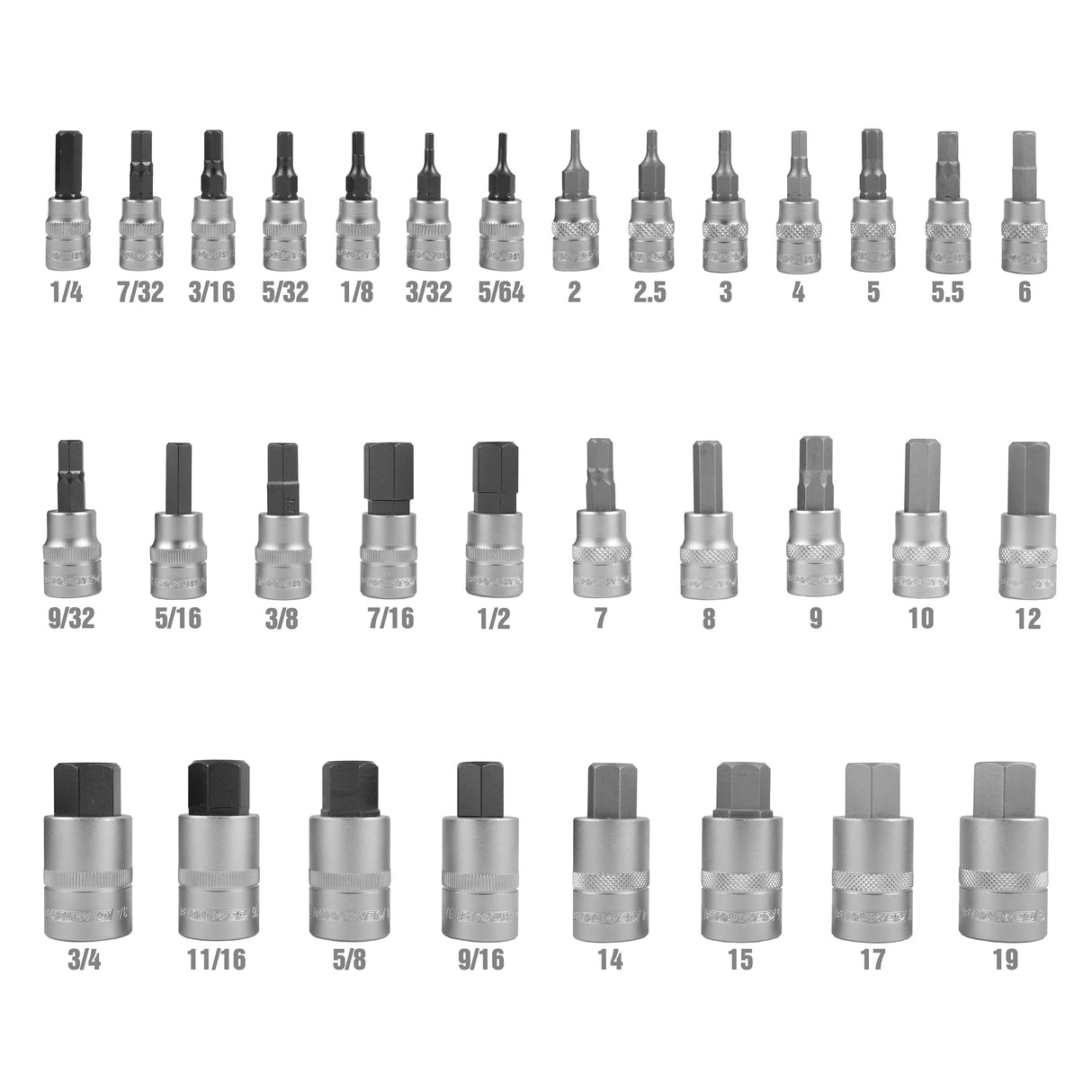 OEMTOOLS 22989 32-Piece Hex Bit Socket Set Additional Image 3