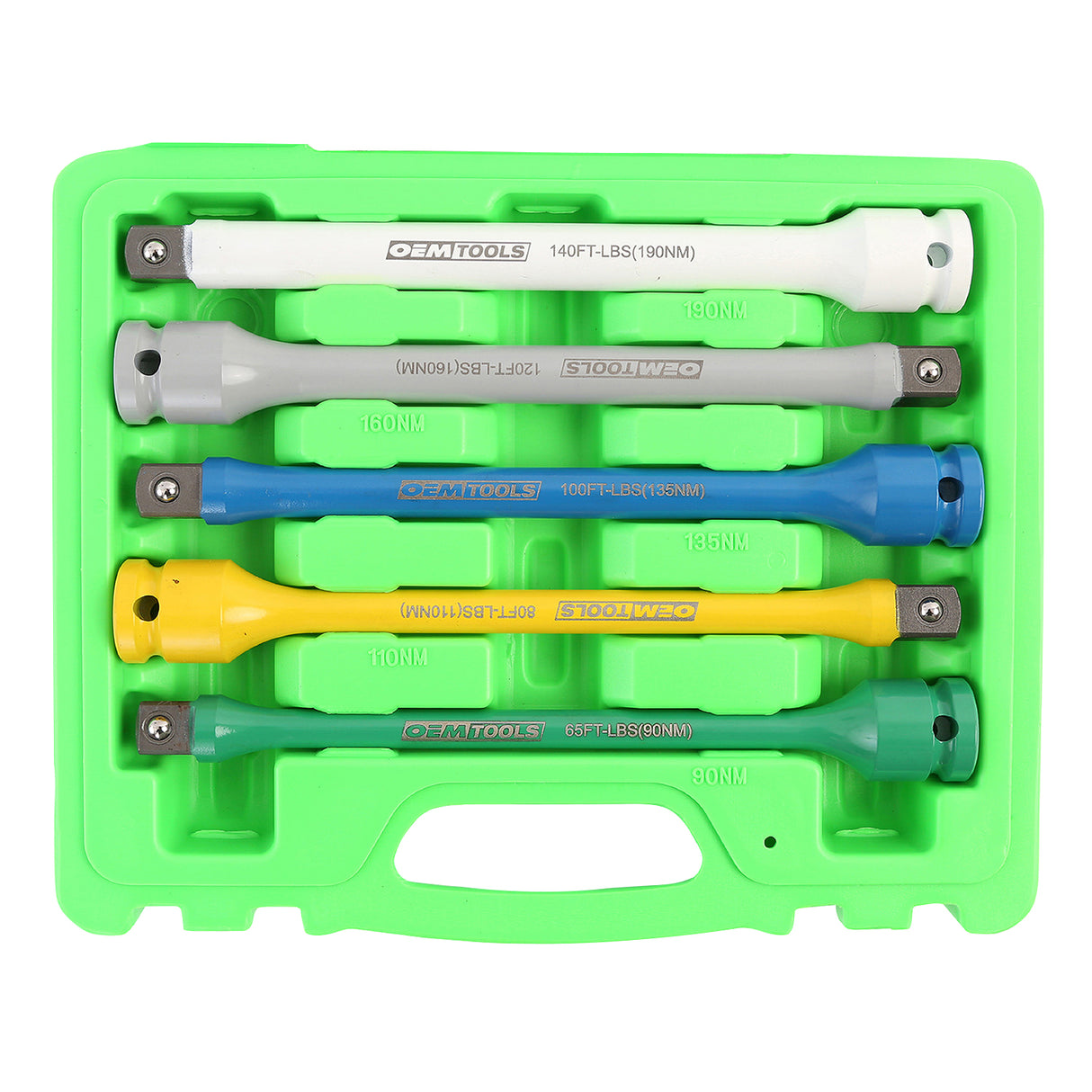 OEMTOOLS 24220 5 Piece 1/2in. Drive Torque Limiting Extension Set Additional Image 5