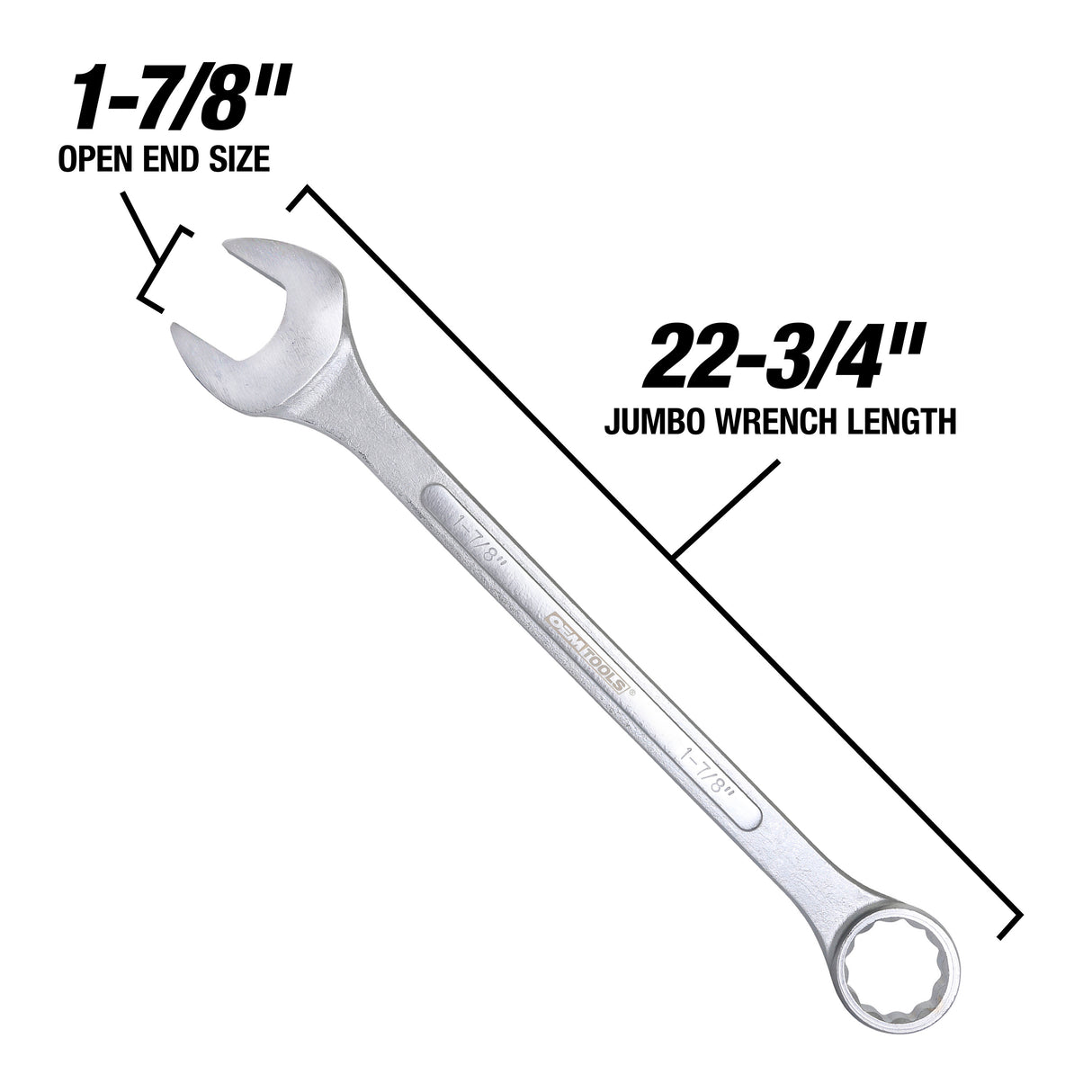 OEMTOOLS 22111 1-7/8in. Jumbo Combination Wrench Additional Image 2