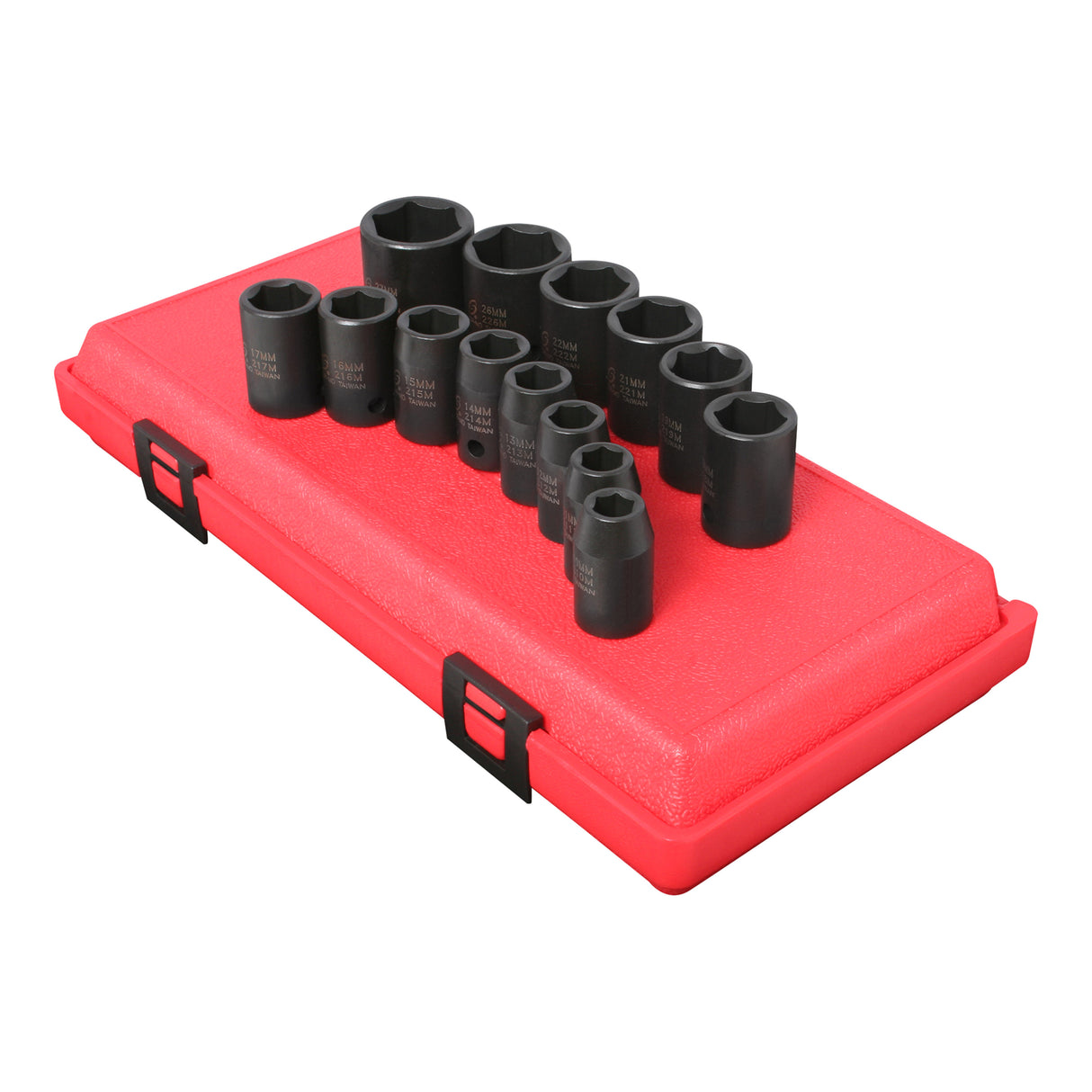 1/2in. Dr. 14 Pc. Metric Impact Socket Set Main Image