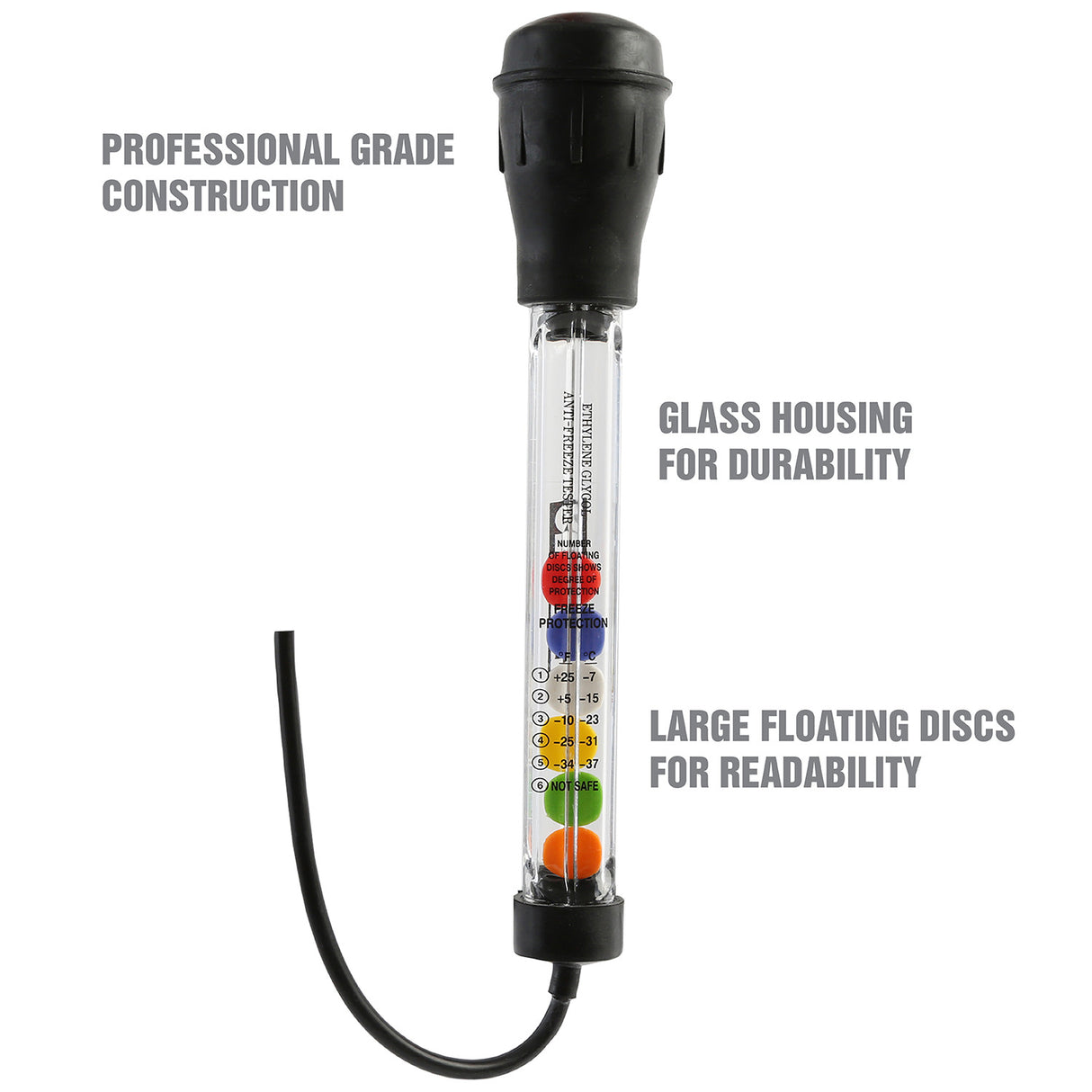 OEMTOOLS 24507 Professional Series Ethylene Glycol Antifreeze Tester Additional Image 1