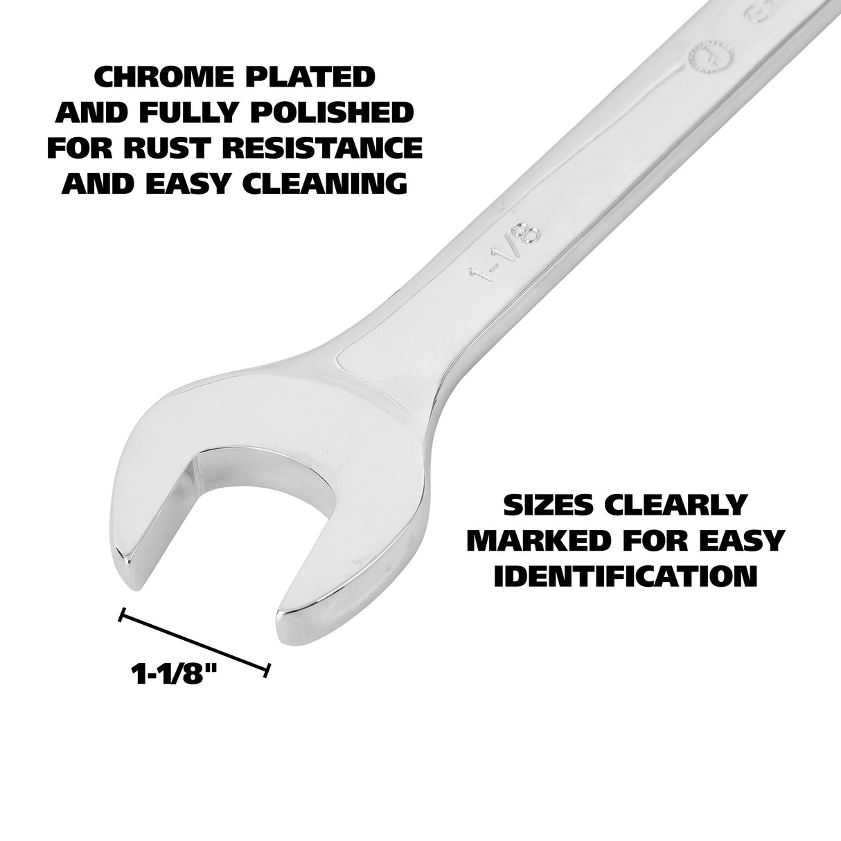 GreatNeck C118C Combination Wrench (1-1/8 Inch) Additional Image 2