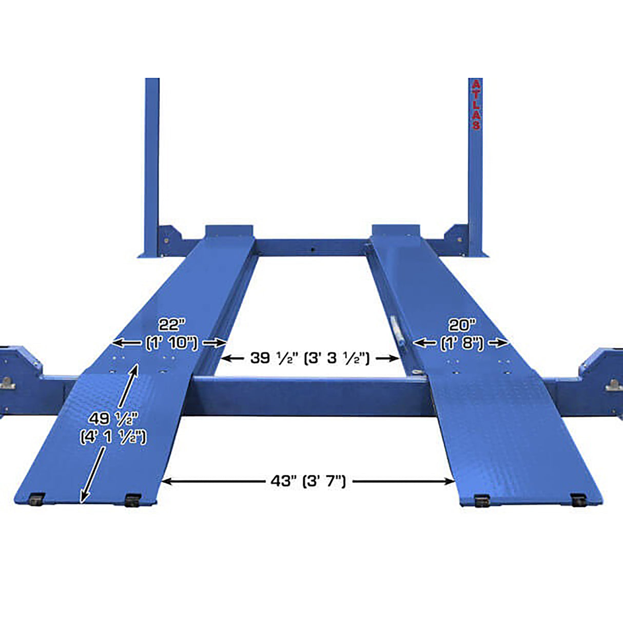 Atlas Equipment Platinum PVL14 14,000 Lb. 4-Post Lift Additional Image 8