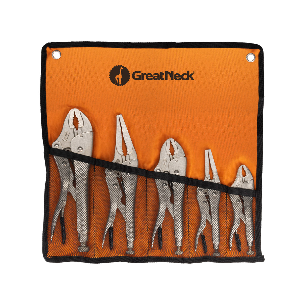 GreatNeck 74230 5-Piece Locking Plier Set Main Image