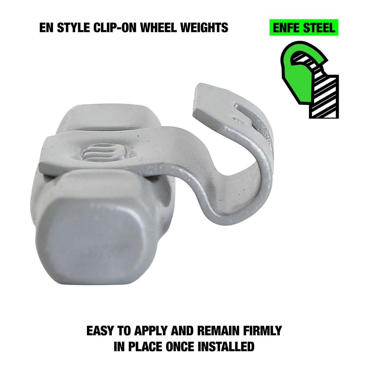 OEMTOOLS 23280 30 gm. EN Style Steel Wheel Weight- 1 Box of 25 Additional Image 2