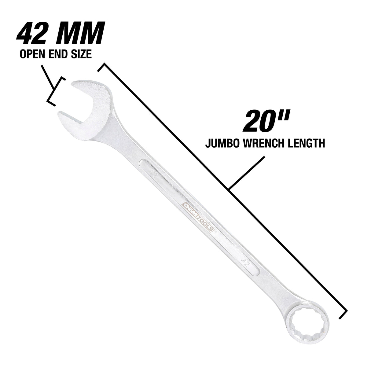 OEMTOOLS 22135 42 mm Jumbo Combination Wrench Additional Image 2