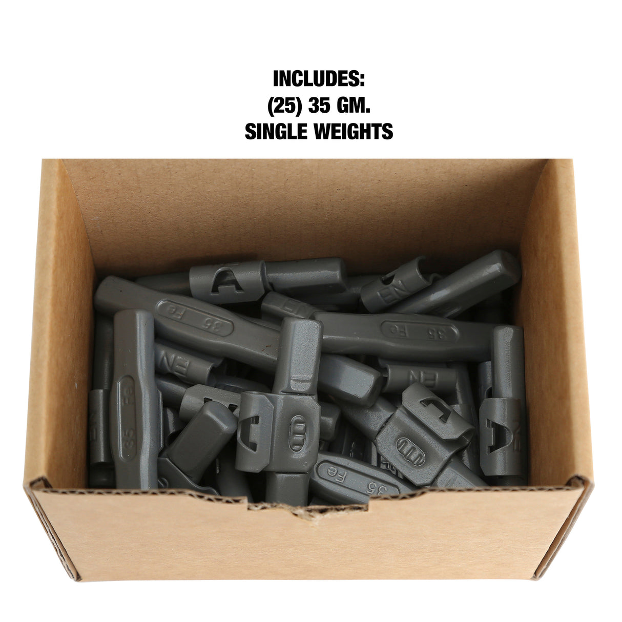 OEMTOOLS 23282 35 gm. EN Style Steel Wheel Weight - 1 Box of 25 Additional Image 4