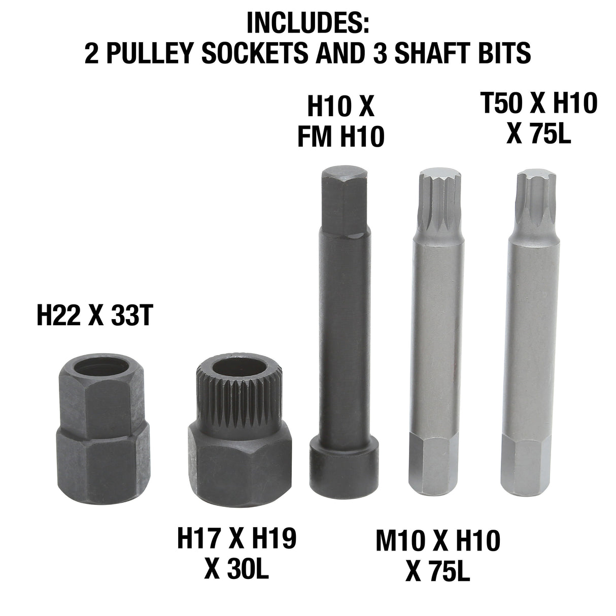 OEMTOOLS 27261 Alternator Decoupler Pulley Tool Kit Additional Image 1