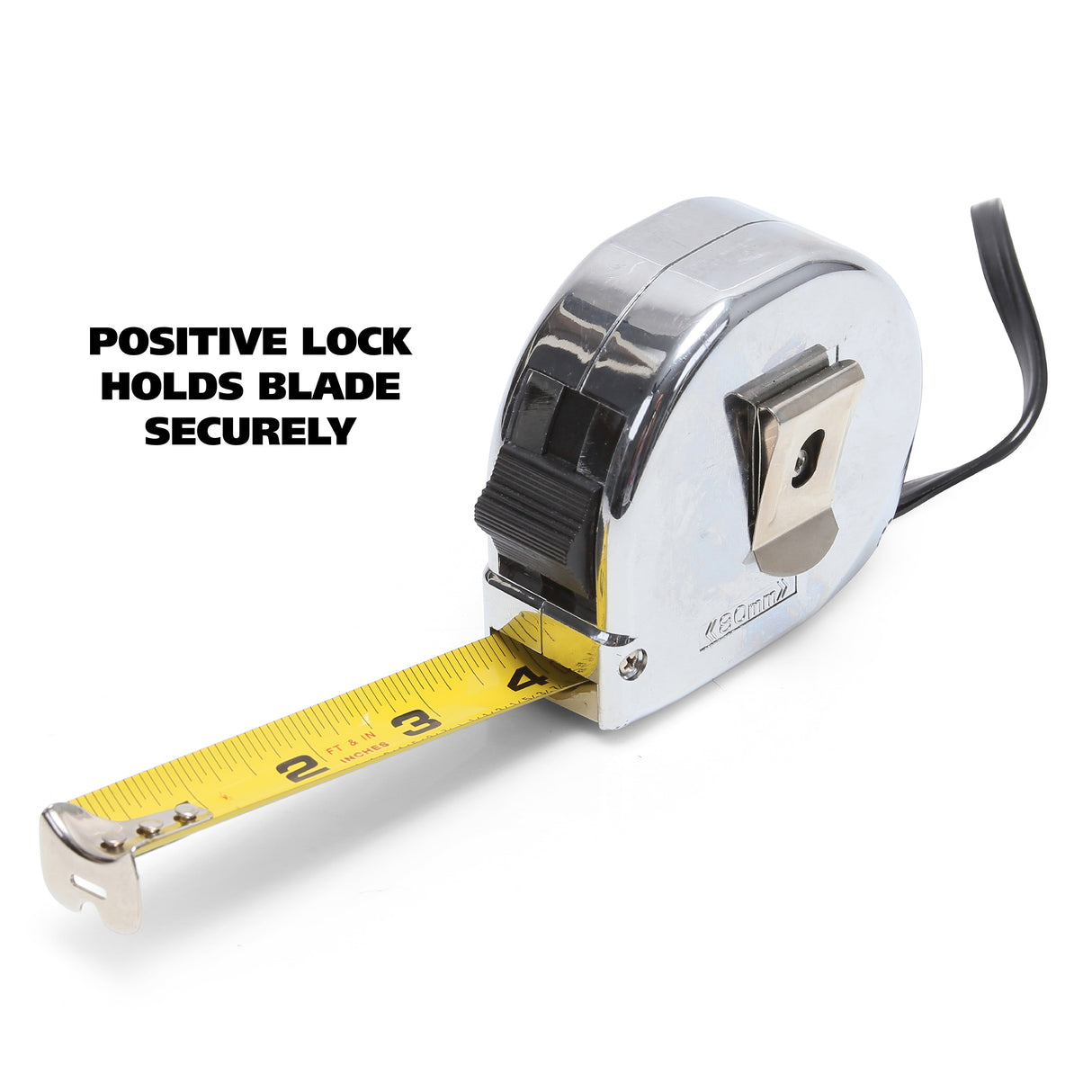 GreatNeck C435I ExtraMark™ Chrome Tape Measure (25 Ft. x 1 Inch) Additional Image 4