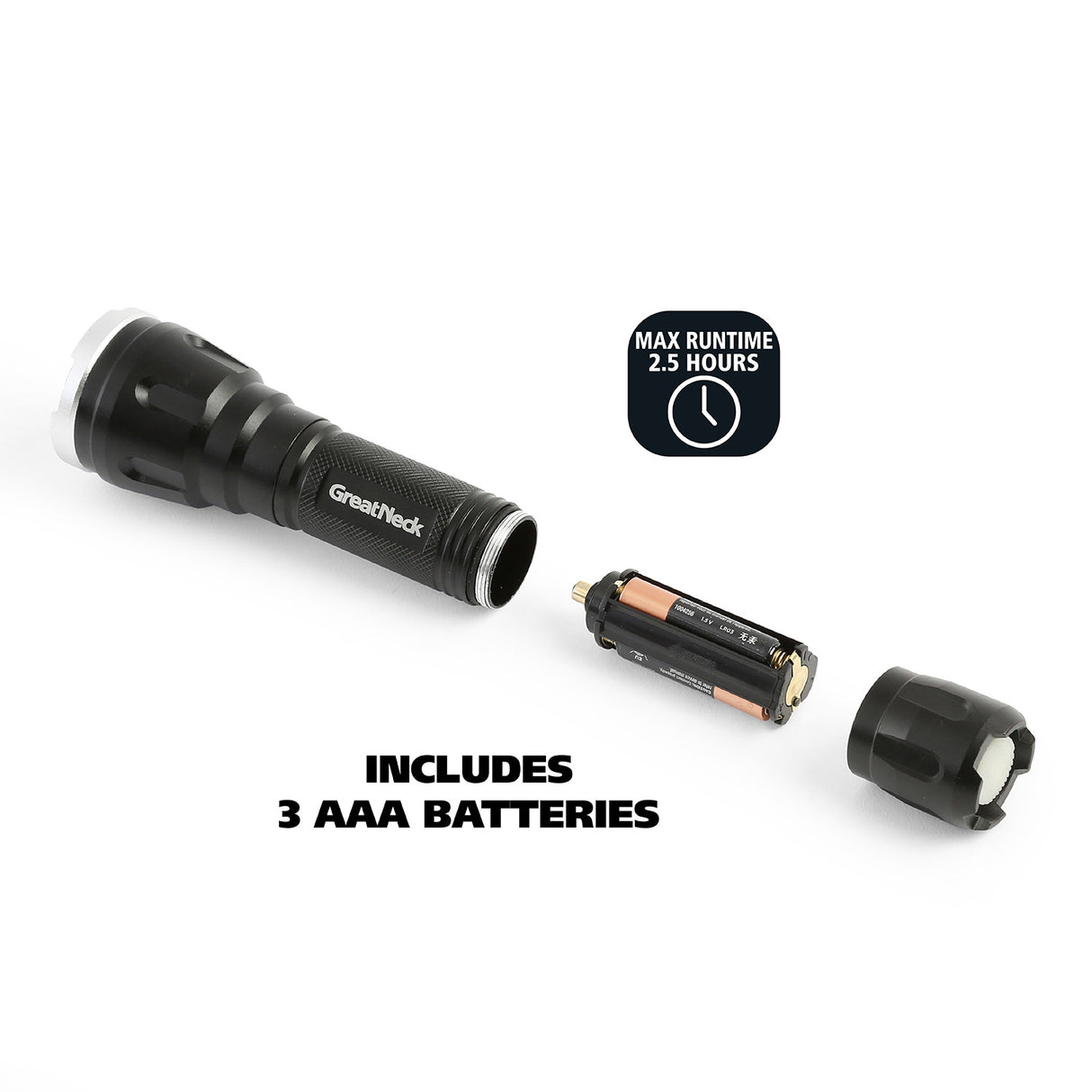 GreatNeck 74219 500 Lumen Tactical LED Flashlight Additional Image 4