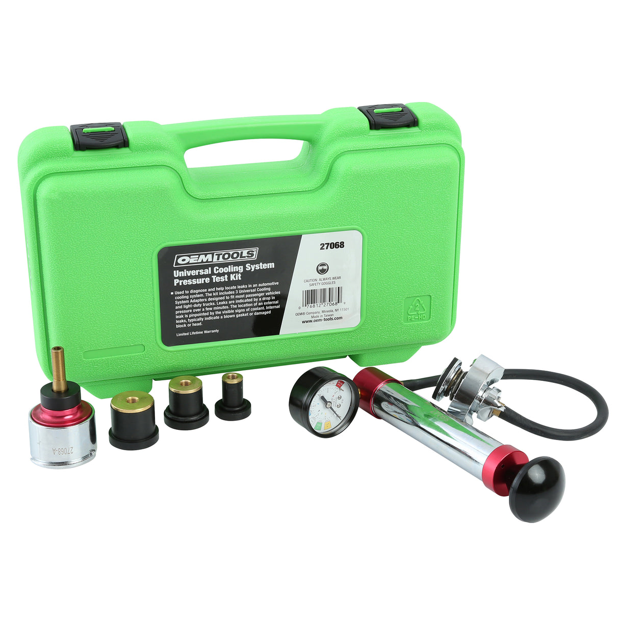 OEMTOOLS 27068 Universal Cooling System Pressure Test Kit Main Image