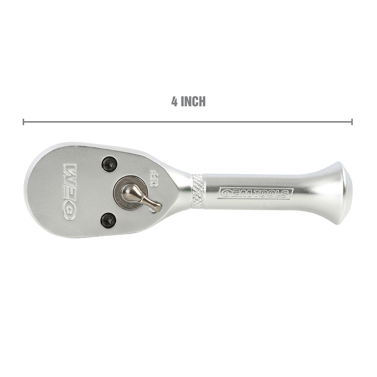 OEMTOOLS 22910 3/8 Inch Drive Ratchet (4 Inch) with Stubby Handle Additional Image 1