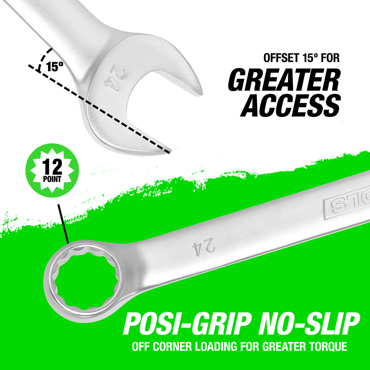 OEMTOOLS 22027 24 mm Metric Combination Wrench Additional Image 3