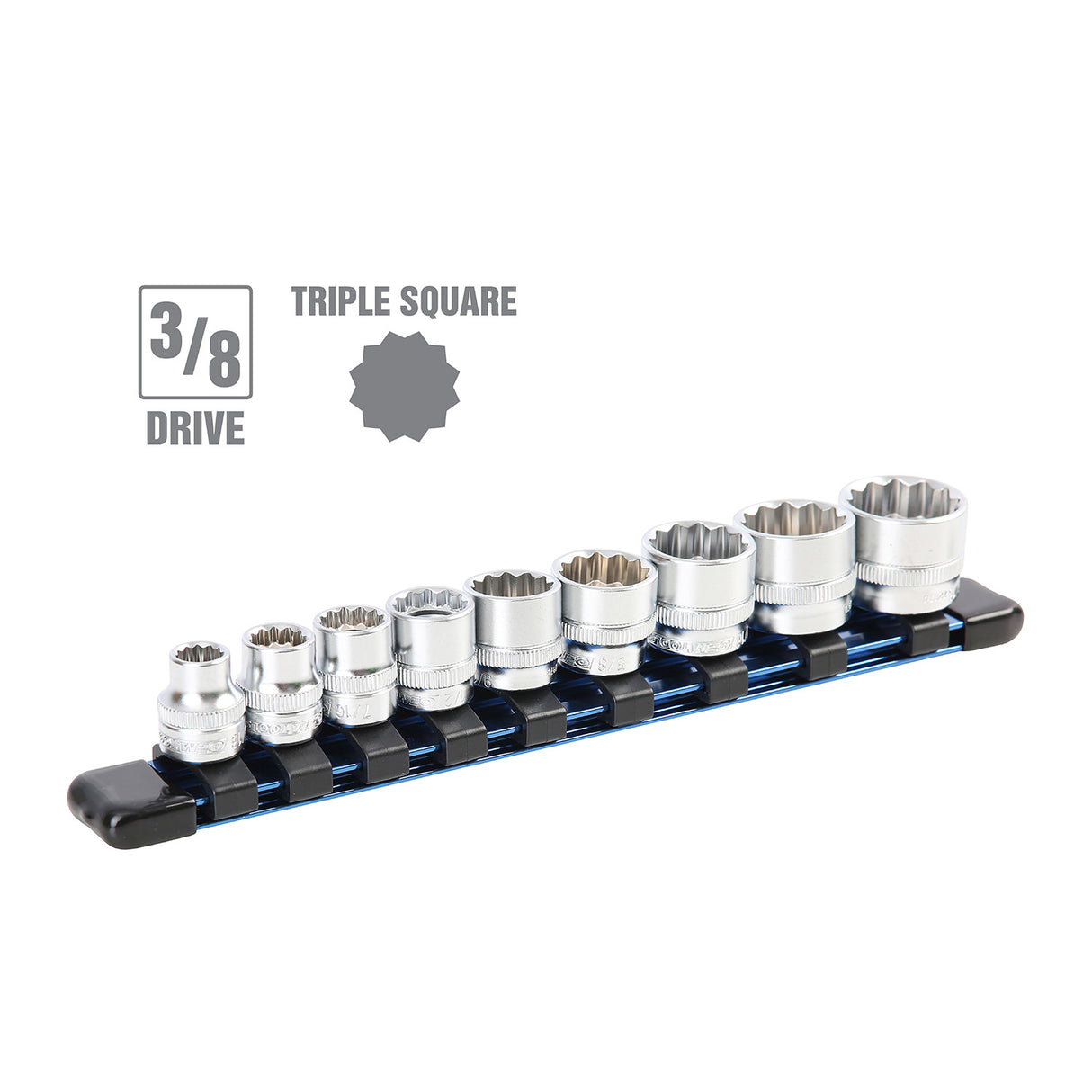 OEMTOOLS 22976 9 Pc. 3/8in. Drive Low-Profile Socket Set (SAE) Additional Image 1
