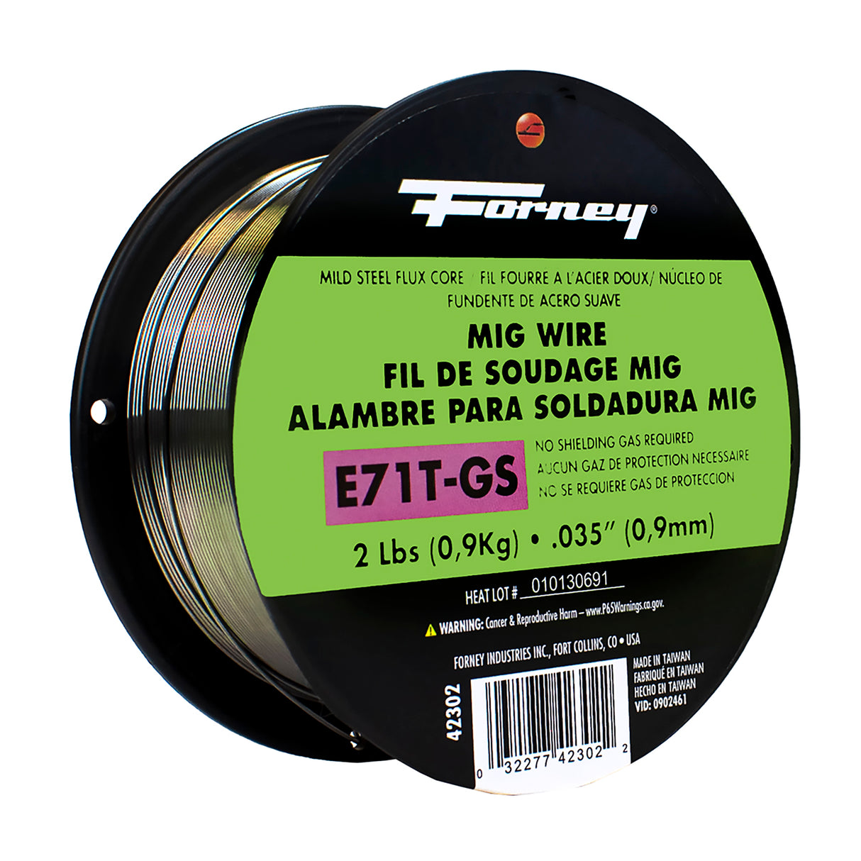 Forney Industries 42302 E71T-GS Flux-Core Welding Wire .035in 2 Lb. Main Image