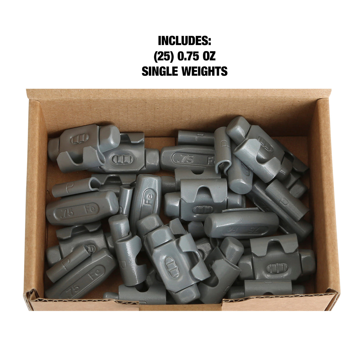 OEMTOOLS 23224 0.75 Oz. P Style Steel Wheel Weight - 1 Box of 25 Additional Image 4