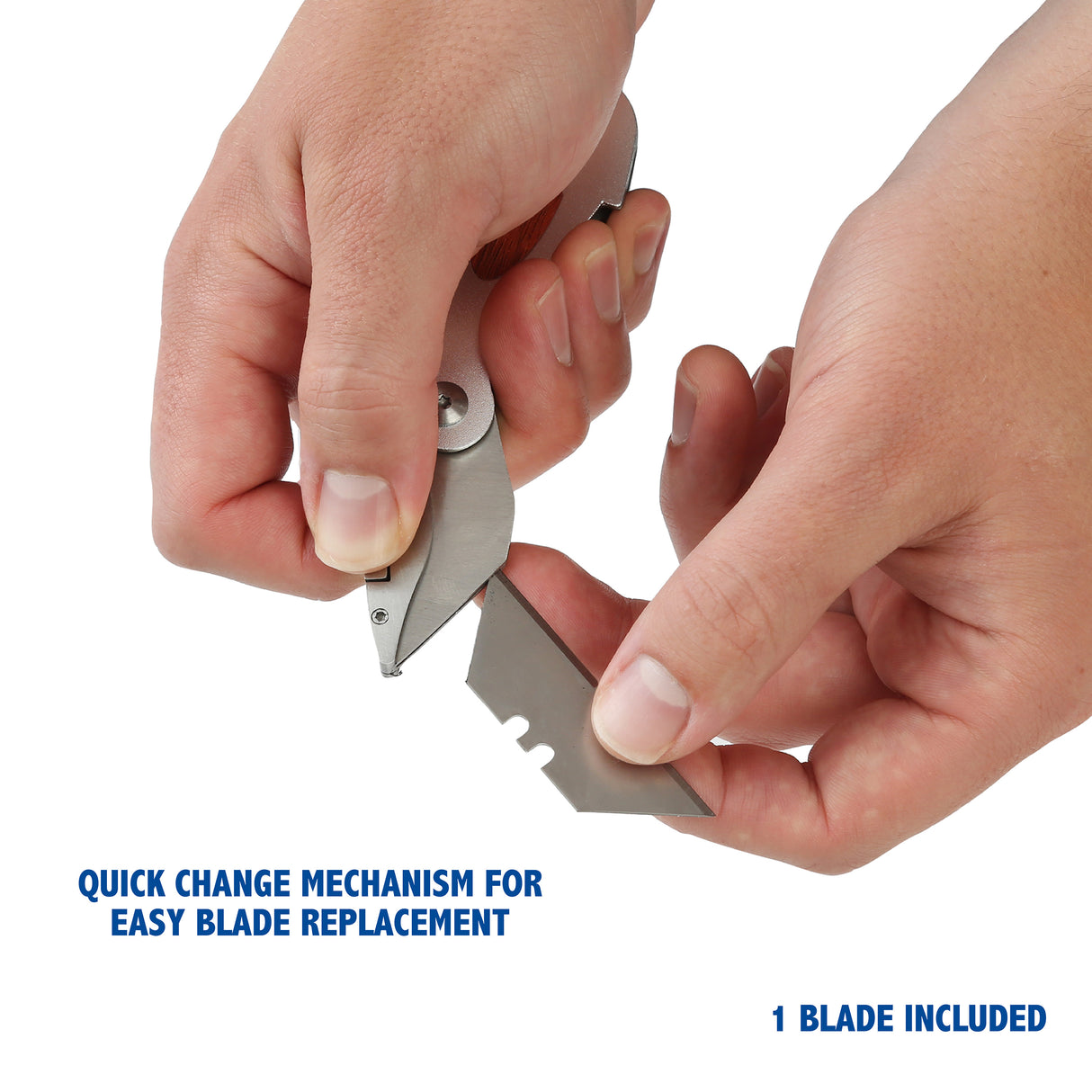 Sheffield 58132 Elliptic Folding Lock Back® Utility Knife Additional Image 4