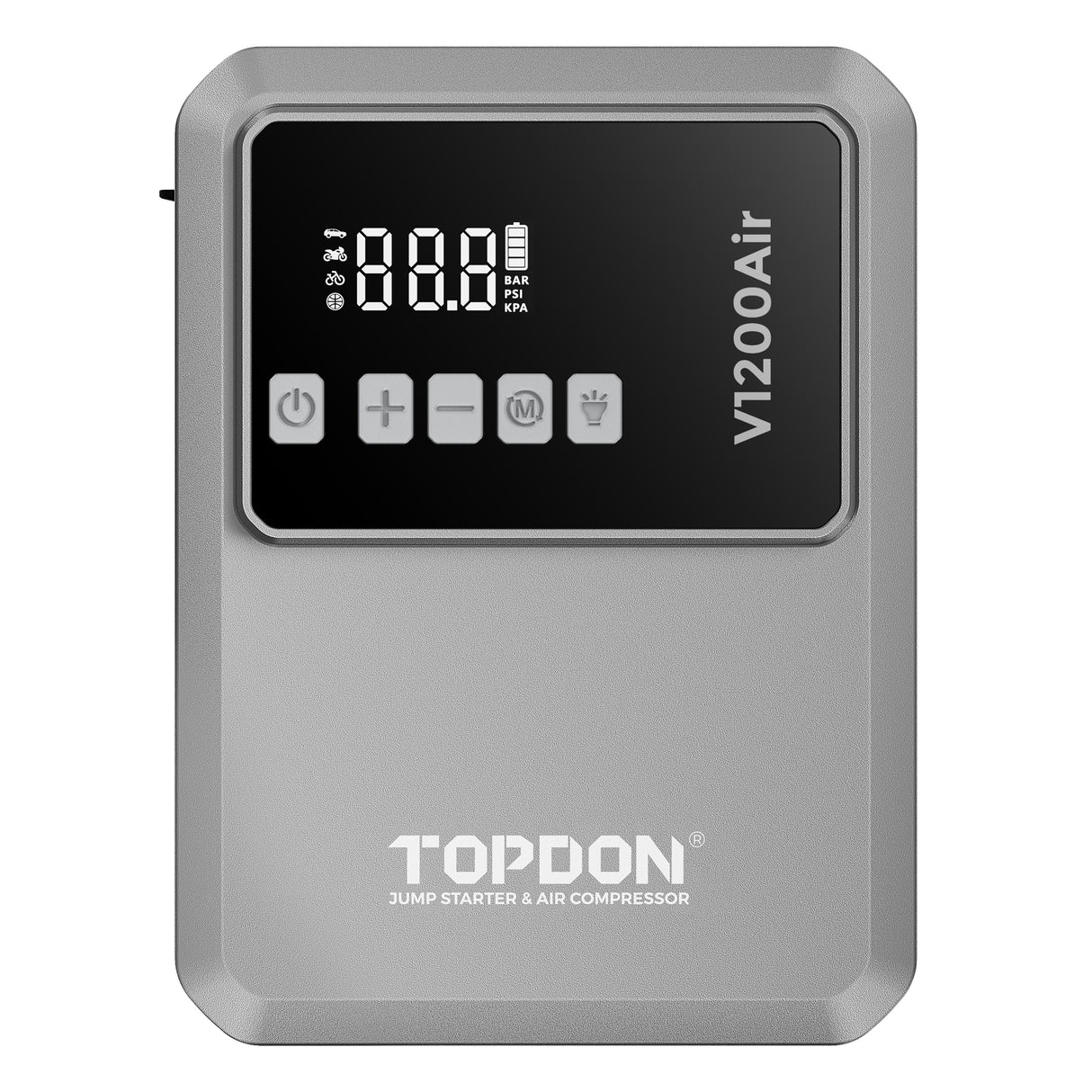 TOPDON V1200AIR 2-in-1 1200 Peak Amp Jump Starter & Tire Inflator Additional Image 8