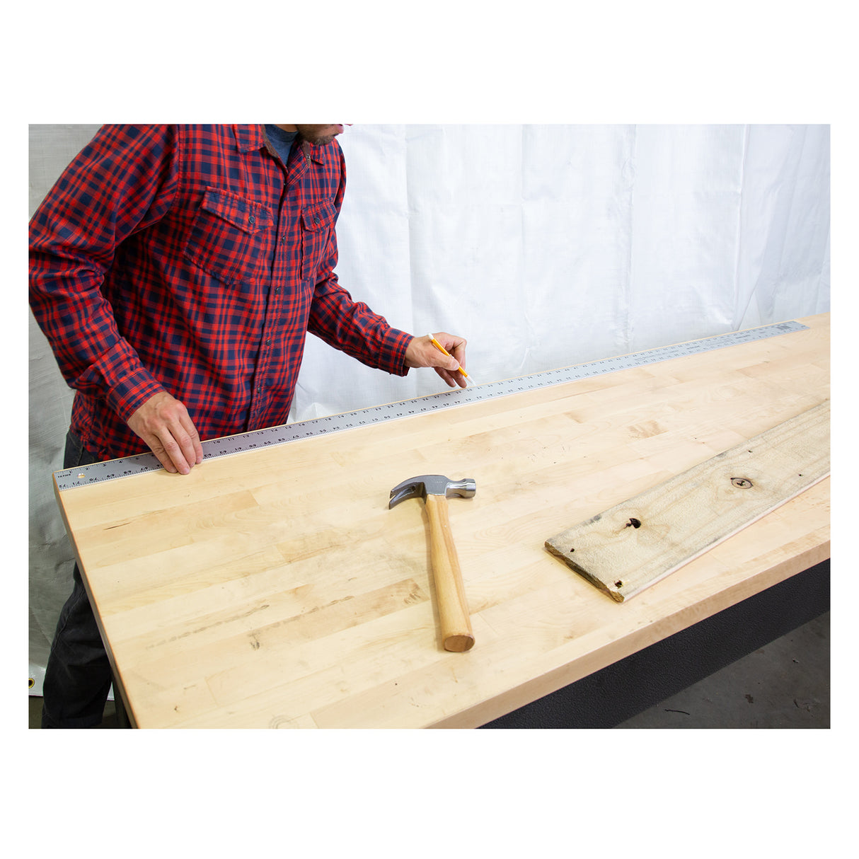 Mayes 10211 Aluminum Straight Edge Ruler (72 x 2 Inch) Additional Image 5