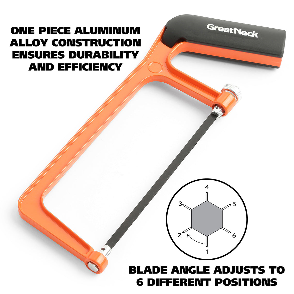 GreatNeck JHSC Aluminum Junior Hacksaw (6 Inch) Additional Image 2