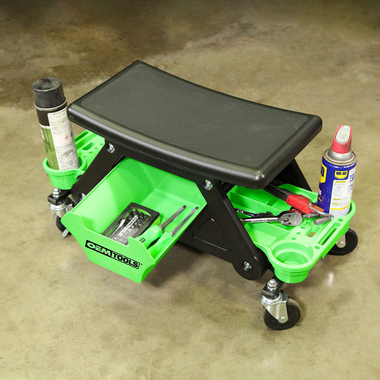 OEMTOOLS 24986 Heavy-Duty Rolling Workbench and Creeper Seat Additional Image 7