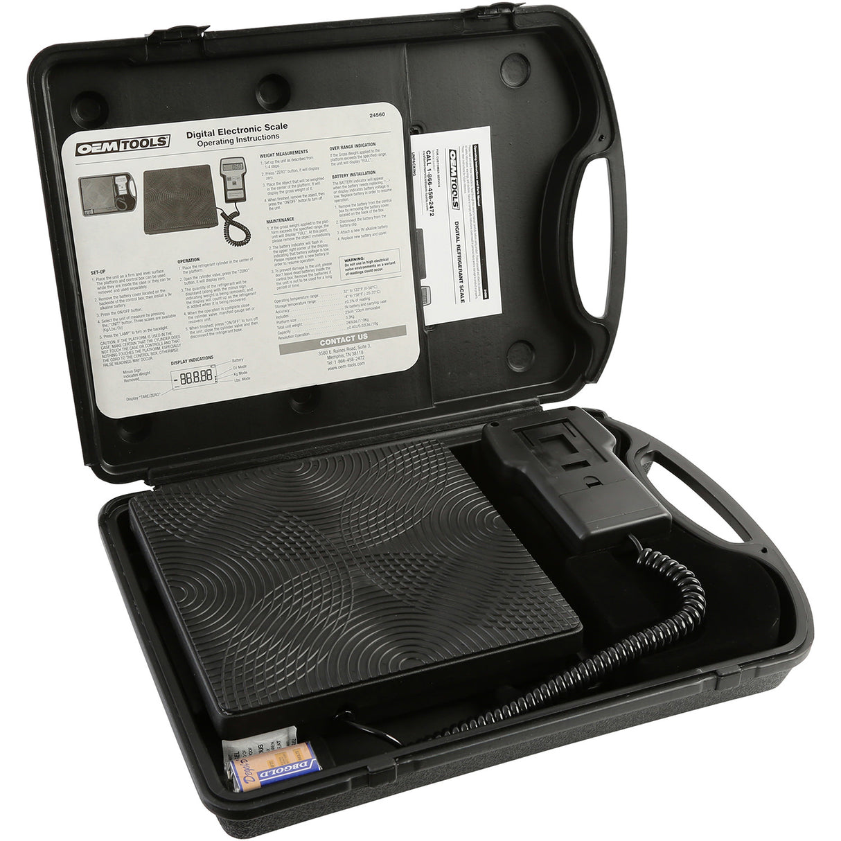 OEMTOOLS 24560 Digital Refrigerant Scale (240 Lb. Capacity) Main Image