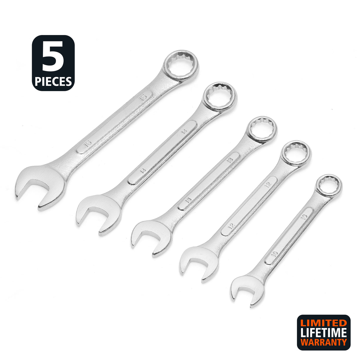 GreatNeck CMW5C Metric Combination Wrench Set (5-Piece) Additional Image 2