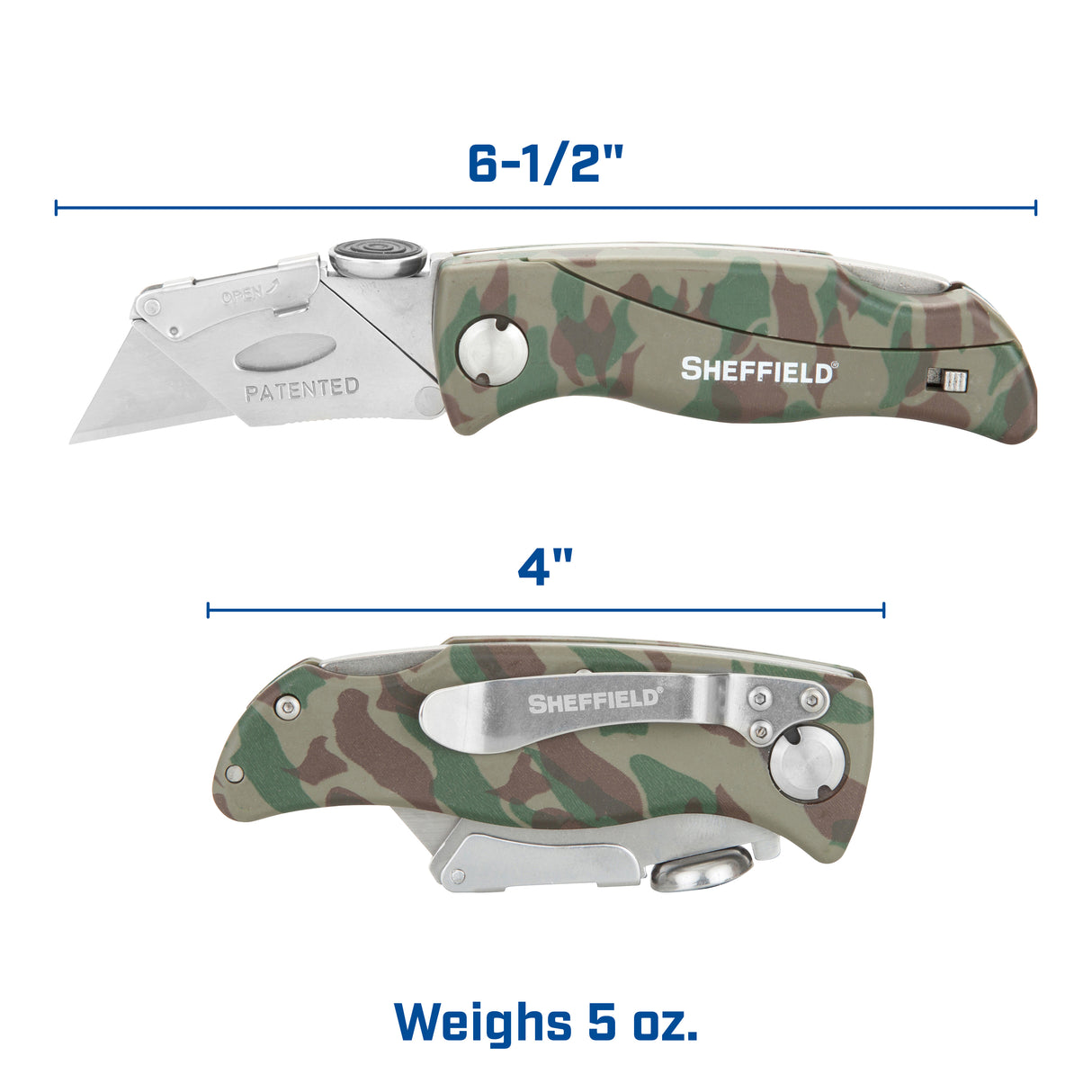 Sheffield 12131 Quick Change Folding Lock Back® Utility Knife Additional Image 6