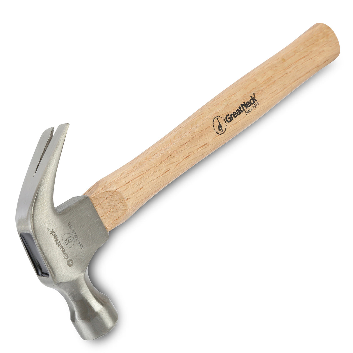GreatNeck M13C Curved Claw Hammer (13 Oz.) with Hardwood Handle Main Image