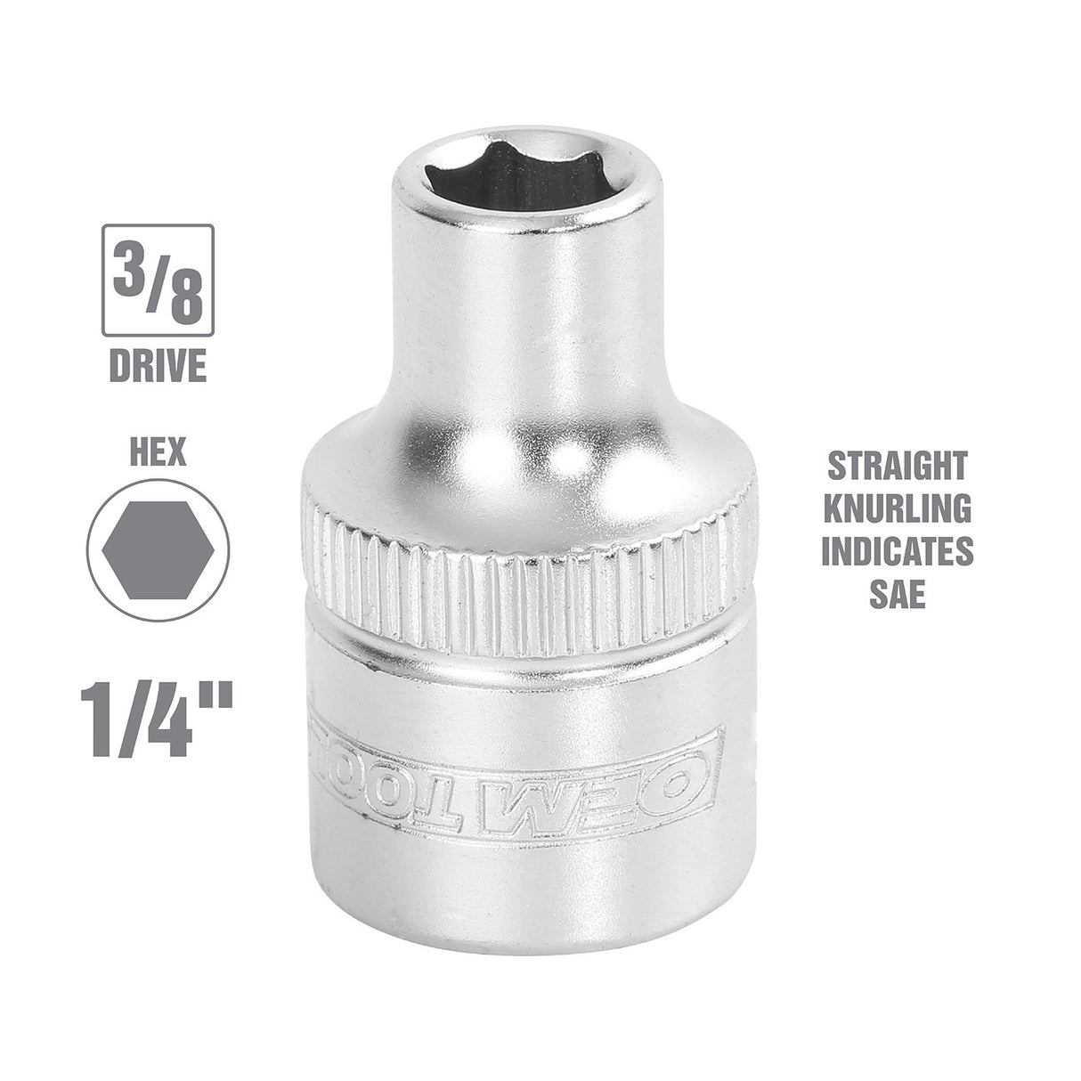 OEMTOOLS 22301 1/4 Inch SAE Socket Additional Image 1