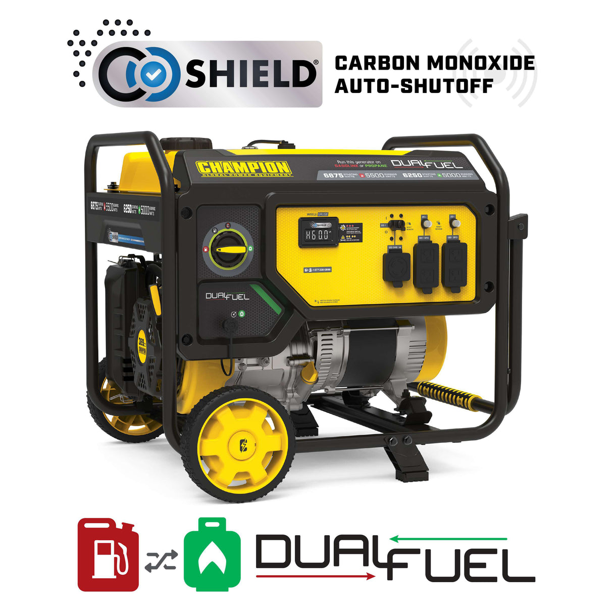 Champion Power 201505 5500 Watt Dual Fuel Portable Generator Additional Image 7