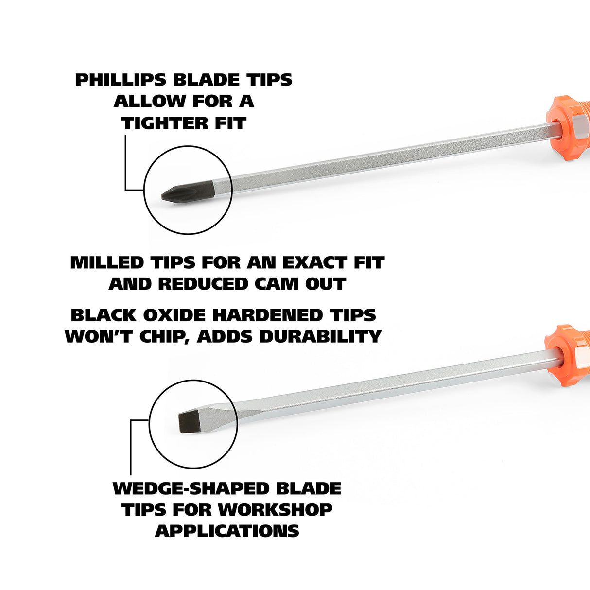 GreatNeck 73770 #2 and 1/4 Inch Driver Set (2 Piece) Additional Image 2