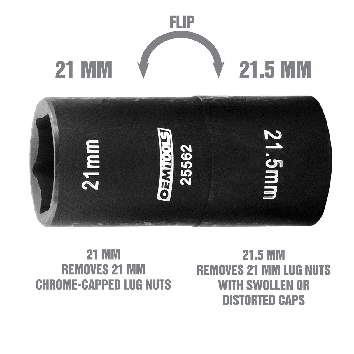 OEMTOOLS 25562 21 x 21.5 Flip Socket Additional Image 1