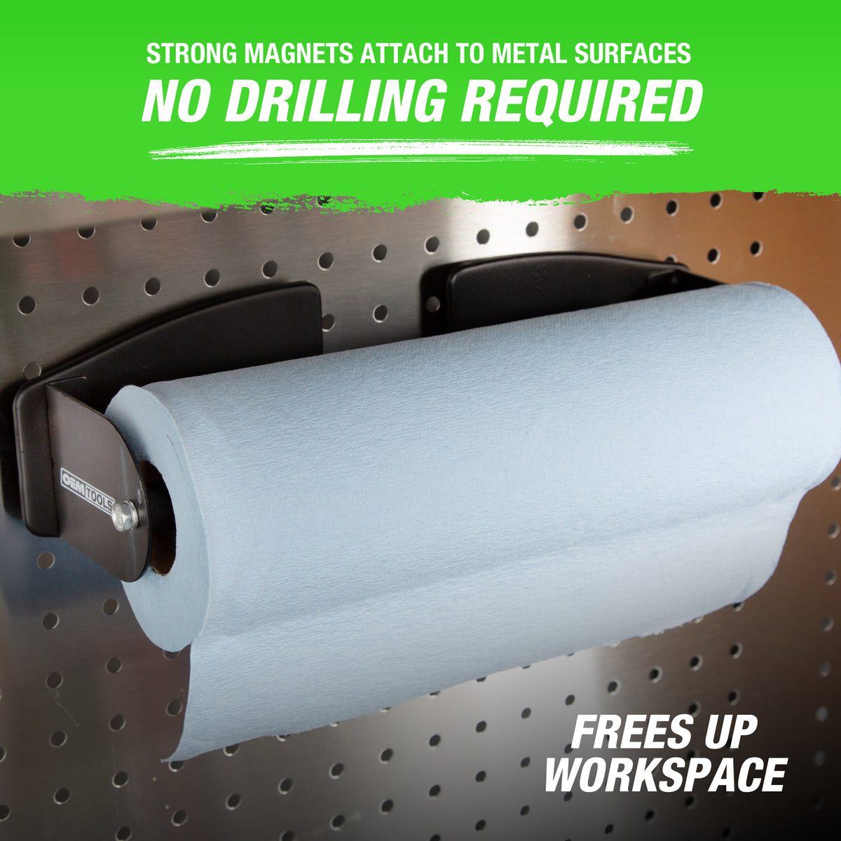 OEMTOOLS 24952 Magnetic Paper Towel Holder Additional Image 1