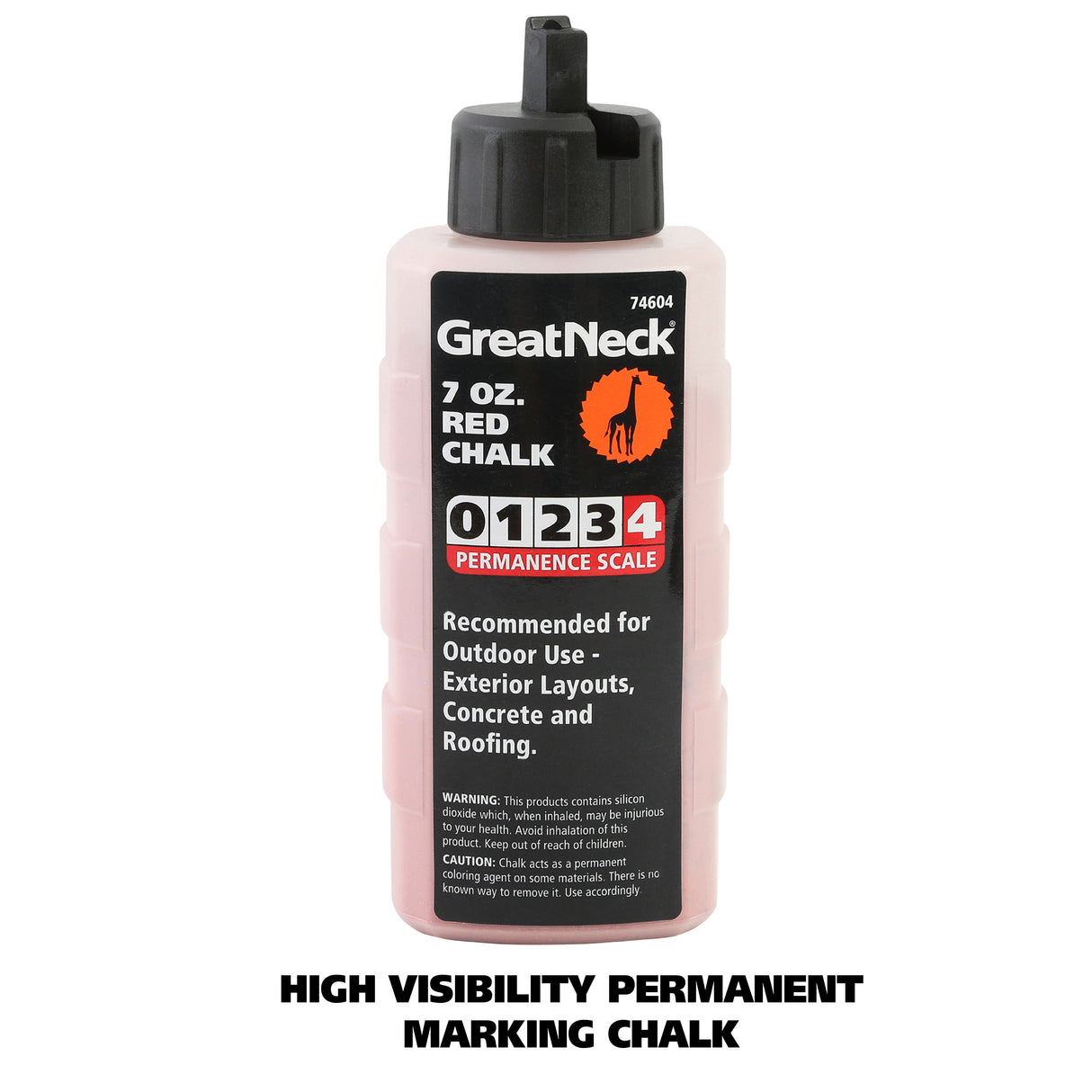 GreatNeck 74604 Red Chalk - 7 Oz Additional Image 1
