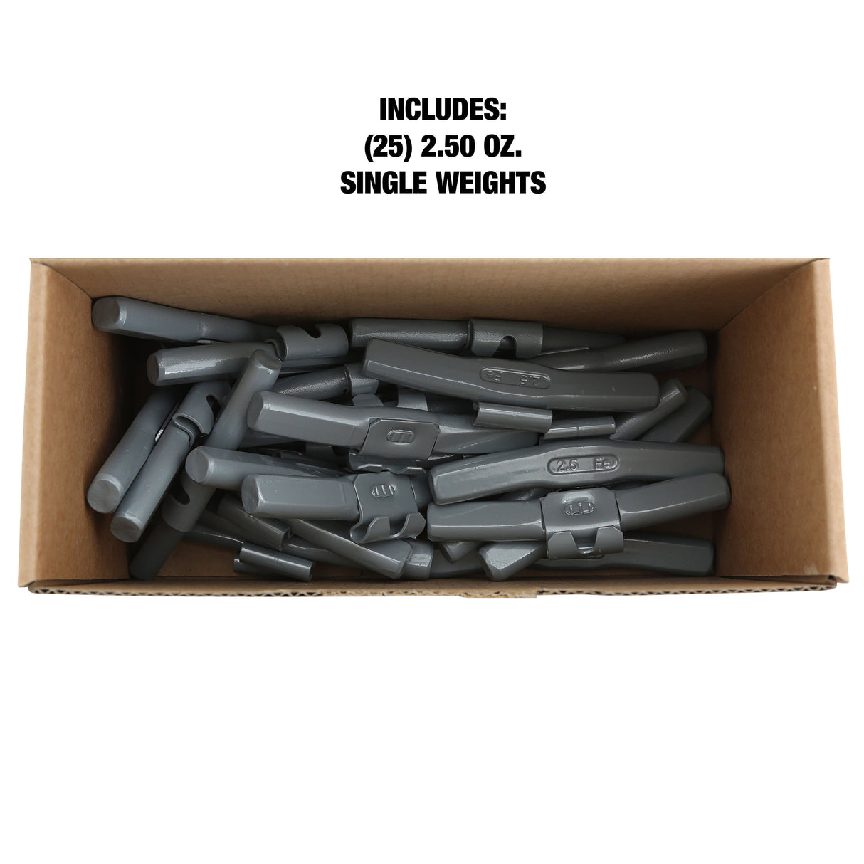 OEMTOOLS 23284 2.5 Oz. T Style Steel Wheel Weight - 1 Box of 25 Additional Image 4