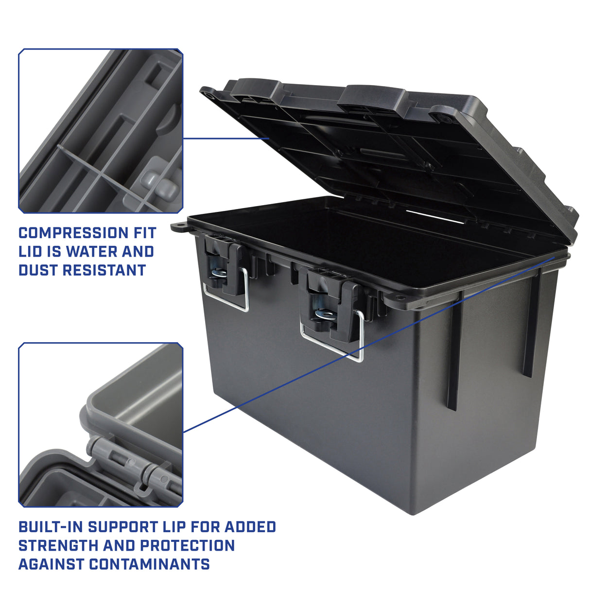 Sheffield 12763 4 Pk. XL Field Box - Black Additional Image 3