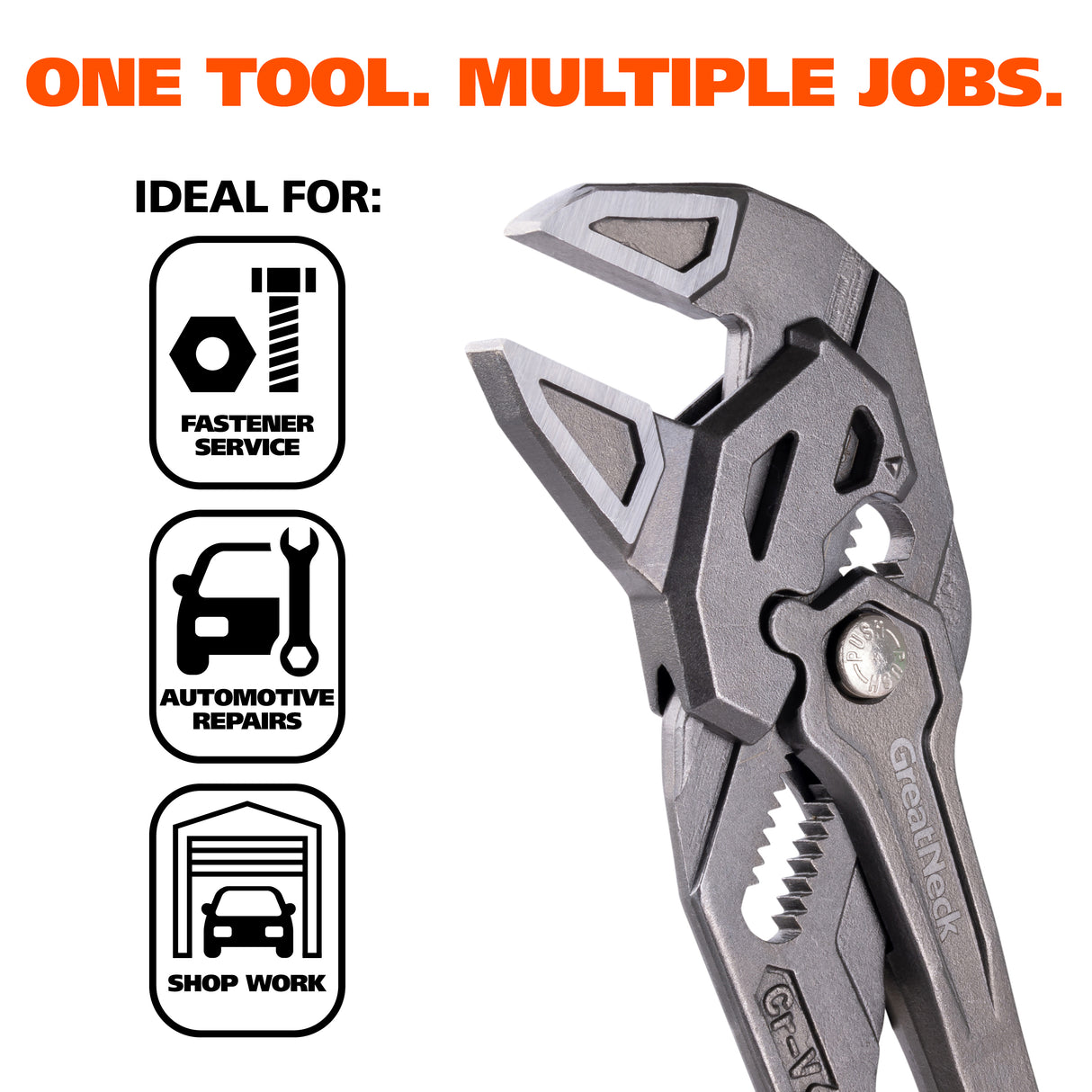 GreatNeck 68403 7in. Pliers Wrench Additional Image 6