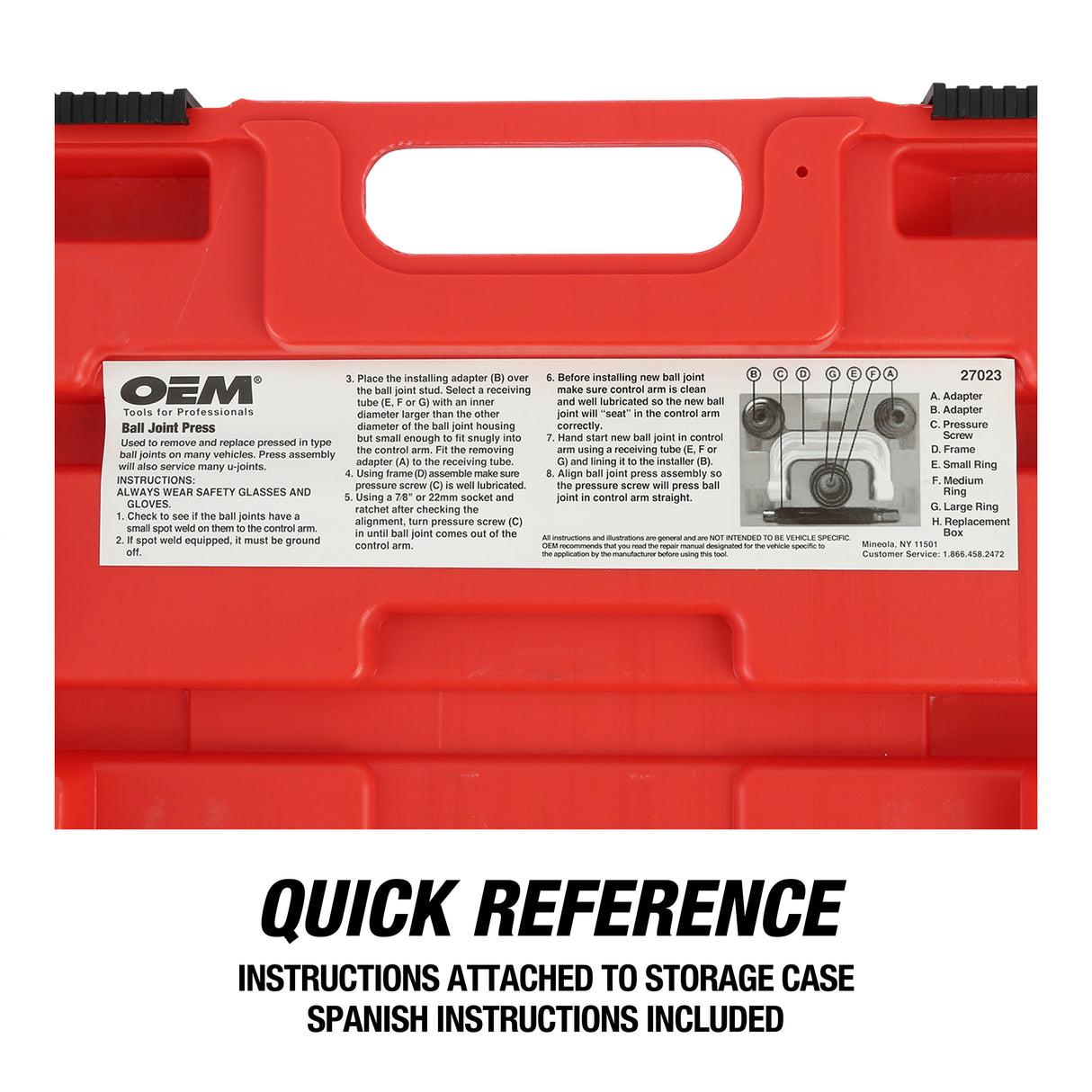 OEMTOOLS 27023 Ball Joint Press Set Additional Image 6