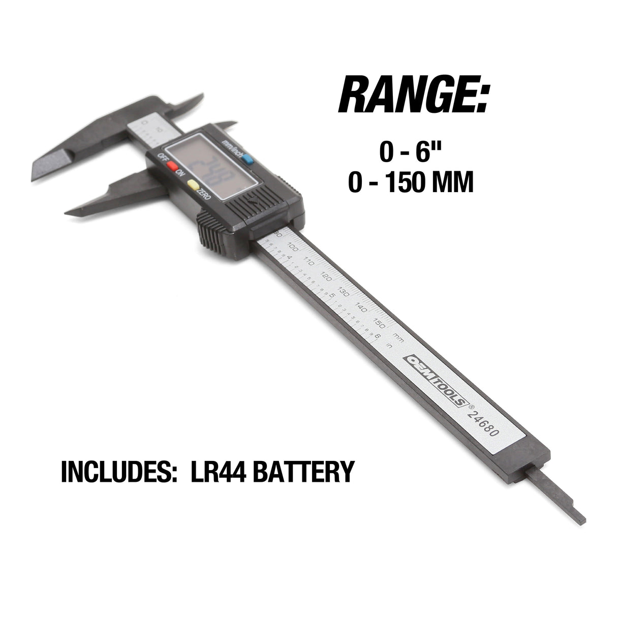 OEMTOOLS 24680 6in. Digital Caliper Additional Image 3