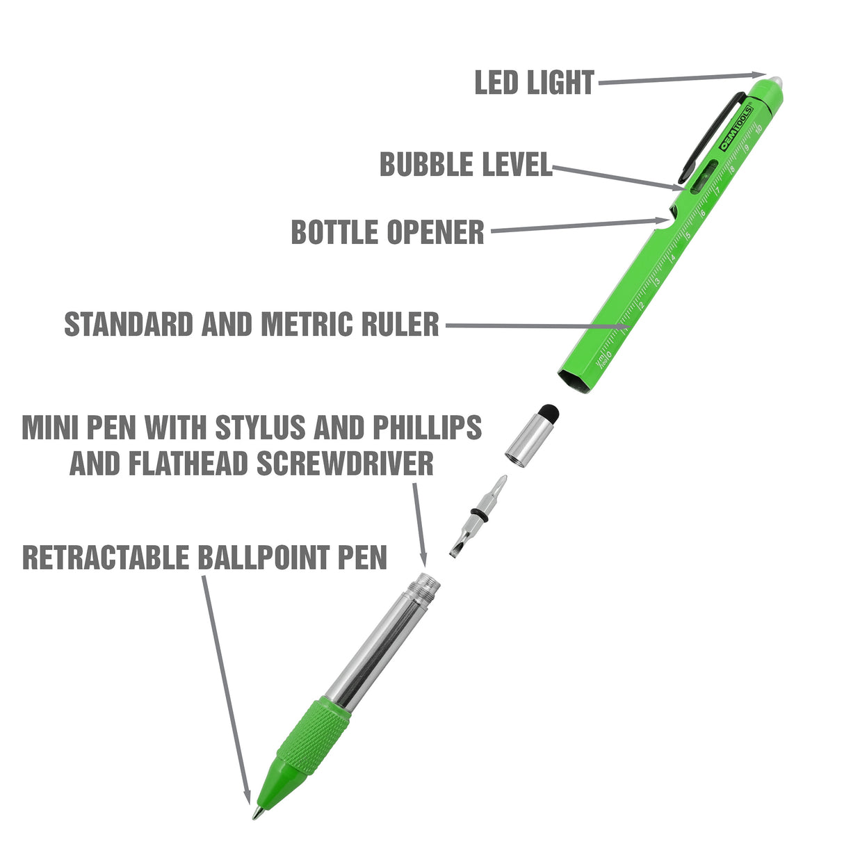 OEMTOOLS 22670 Multi-Function Pen Set Additional Image 2