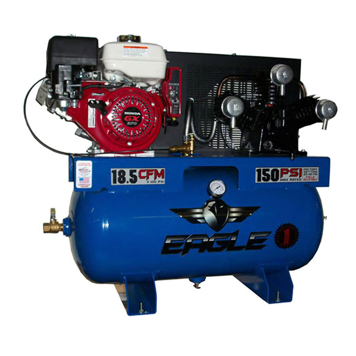Eagle 9G30TRKE-H 9HP 25 Gallon Honda Electric Start Main Image