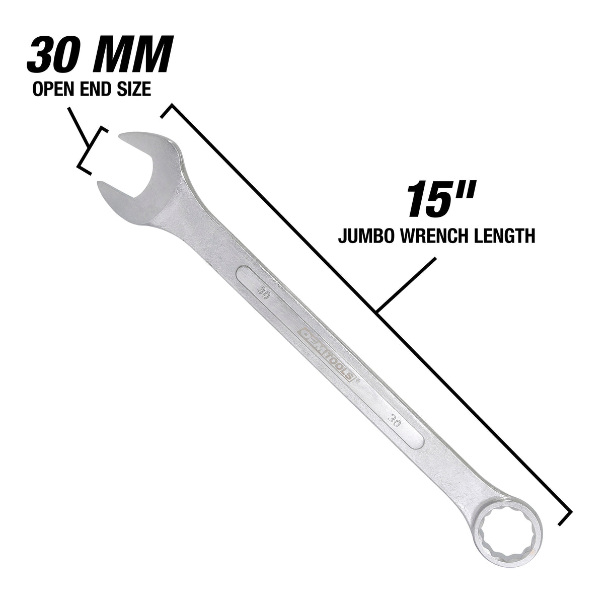 OEMTOOLS 22128 30 mm Jumbo Combination Wrench Additional Image 2