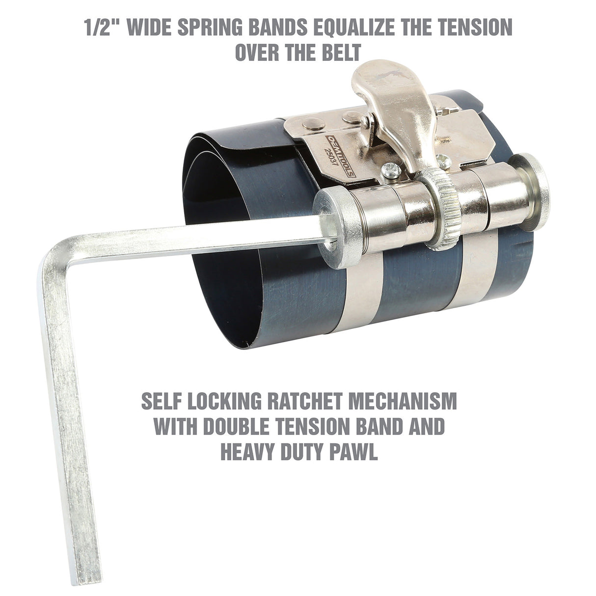 OEMTOOLS 25037 Piston Ring Compressor (2-1/2in. - 5in.) Additional Image 3
