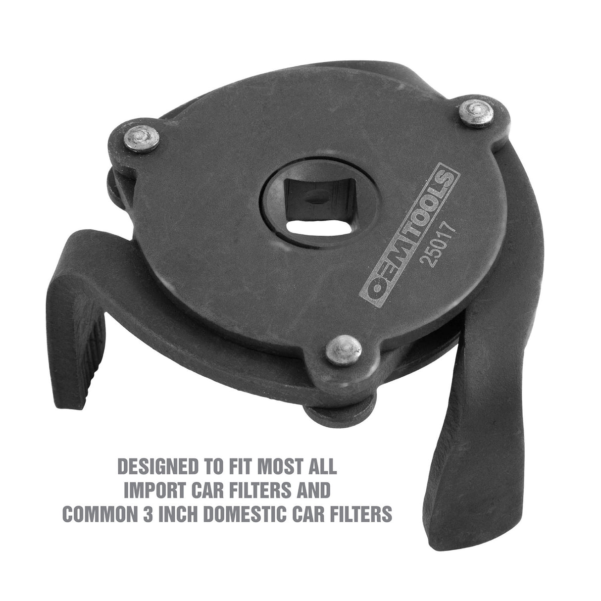 OEMTOOLS 25017 2-1/2in. x 3-7/8in. 3-Legged Spin-On Style Oil Filter Wrench Additional Image 2