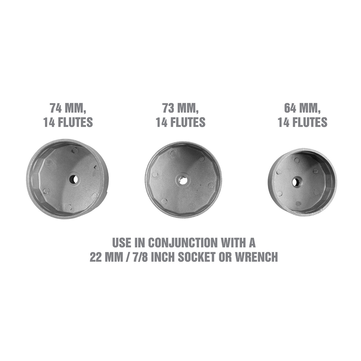 OEMTOOLS 25409 Toyota/Lexus Oil Filter Cap Wrench Set Additional Image 2